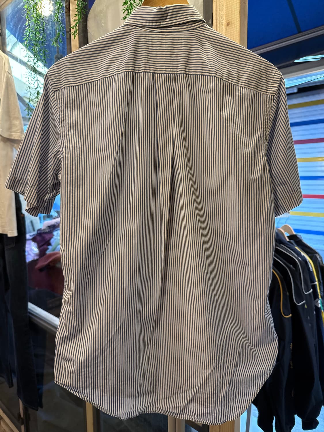 폴로 랄프로렌 옐로우포니 블루 스트라이프 반팔셔츠 상품이미지4