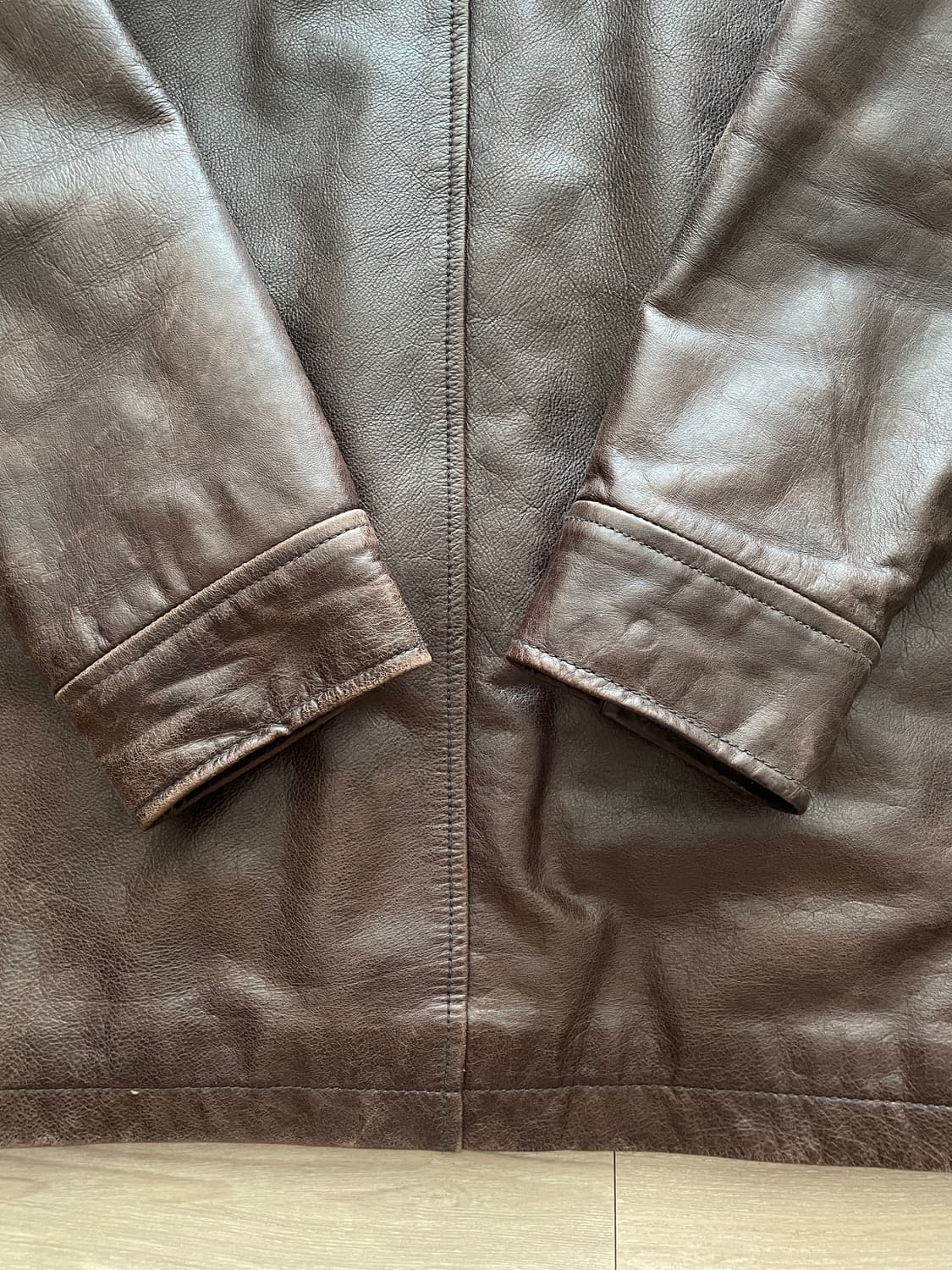 90s 올드갭 레더 카코트 브라운 gap carcoat 상품이미지8