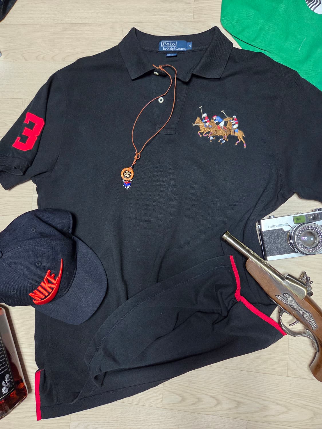 POLO RALPH LAUREN 폴로 랄프로렌 반팔 카라티 블랙  상품이미지2