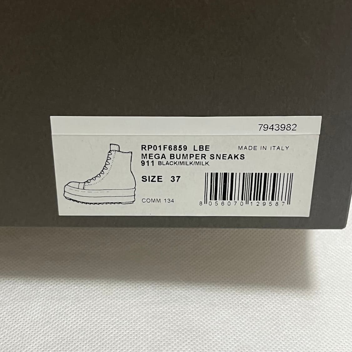 [36,37,38,39]릭오웬스 26ss 메가범퍼 라몬즈/블랙 상품이미지8