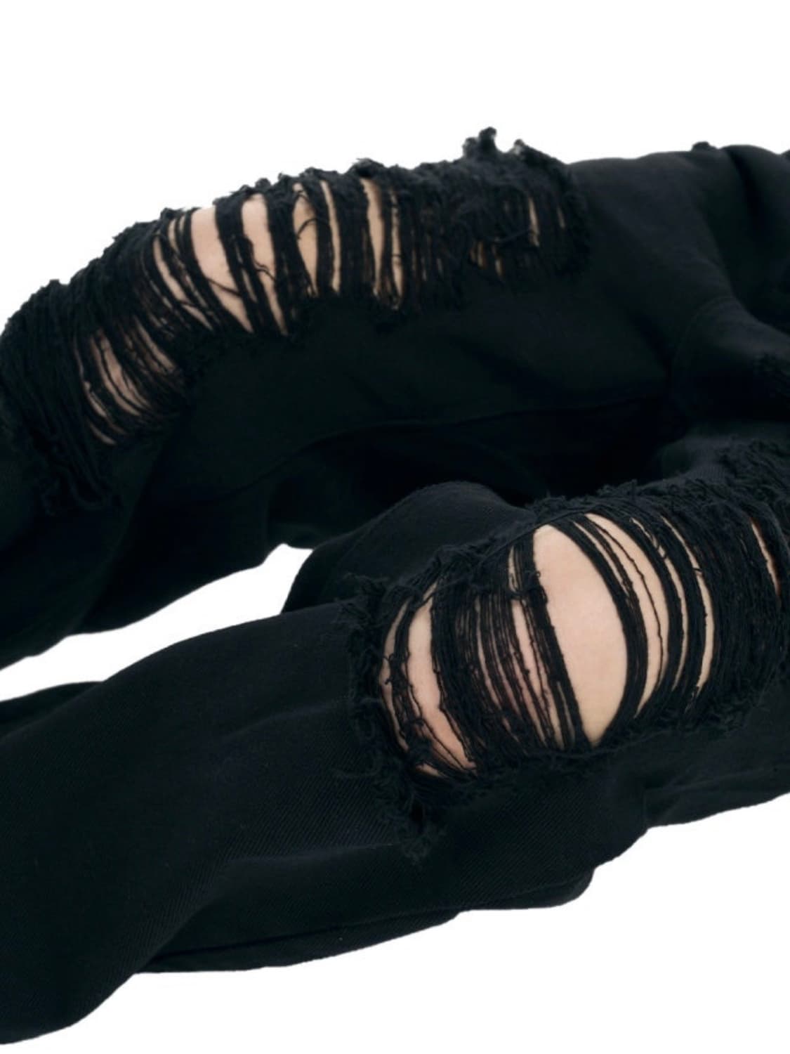 오도어 Black damage jean 데미지 진 팬츠 상품이미지3