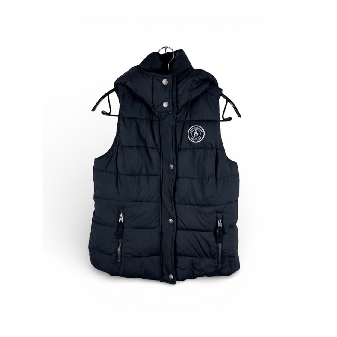 (M) 아베크롬비 후드 패딩 조끼 블랙 상품이미지1