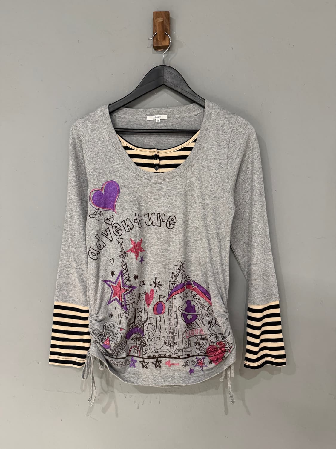 stripe layered kitsch long sleeve 상품이미지5