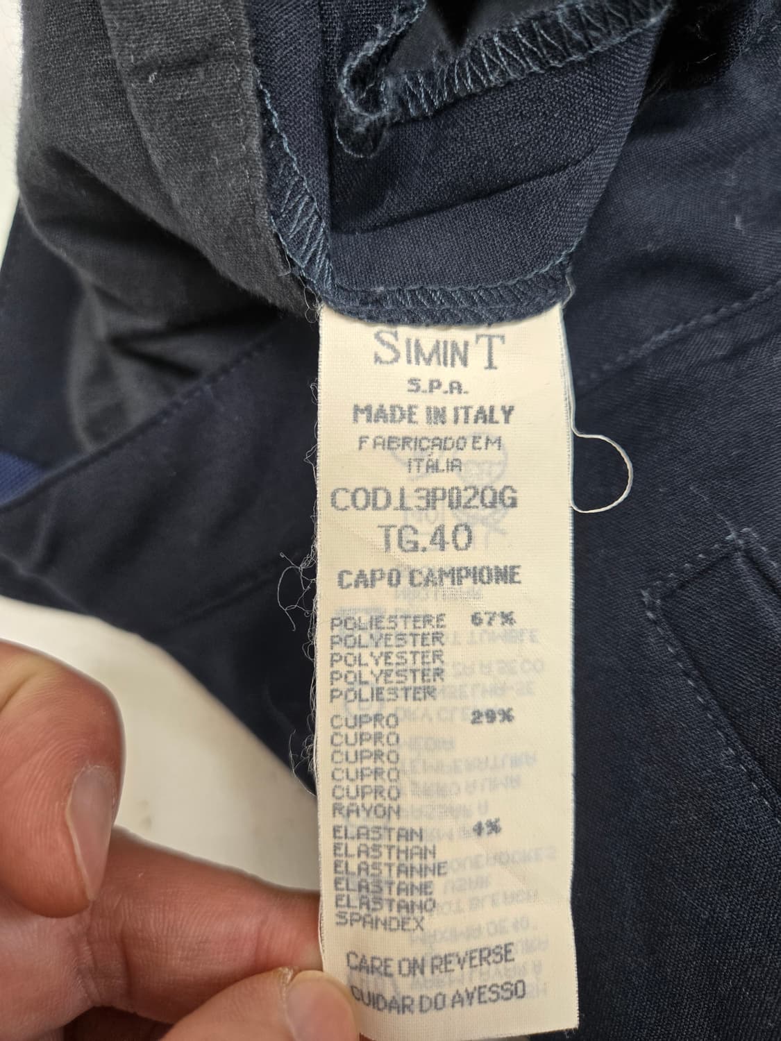 조르지오 아르마니 네이비 기본 여성 바지 슬랙스 상품이미지4