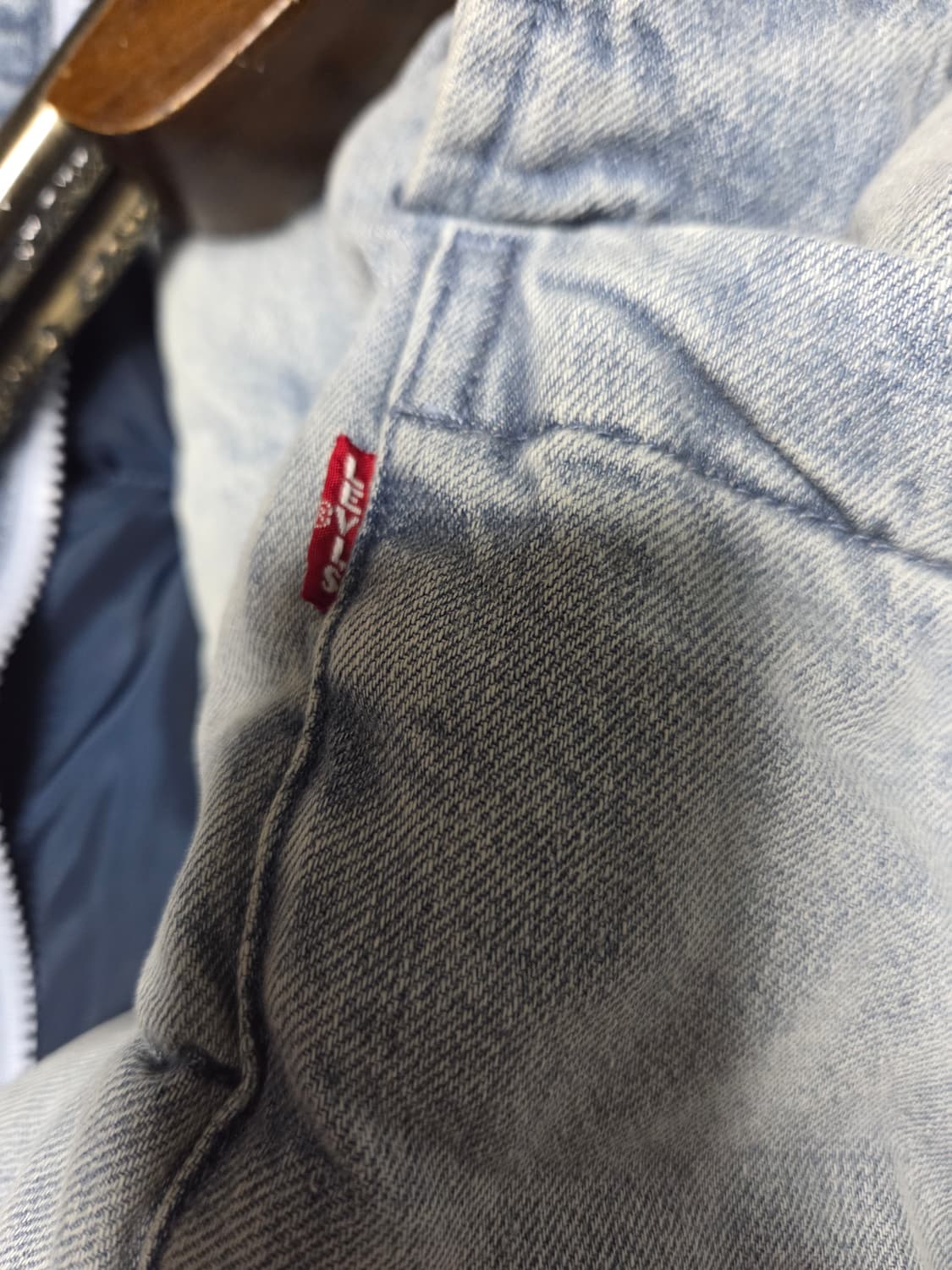LEVIS 데님 연청 패딩 자켓 오리털  상품이미지4