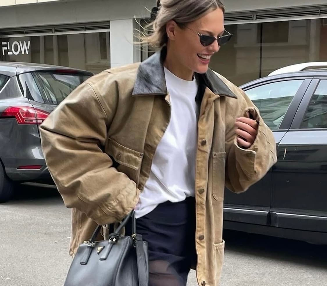 프라다 캔버스 워크 자켓 42 사이즈  상품이미지6