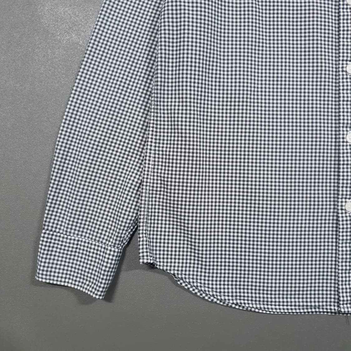 100) 빈폴 신형 22FW 버튼다운 옥스포드 깅엄 체크 셔츠 긴팔 남방 상품이미지3
