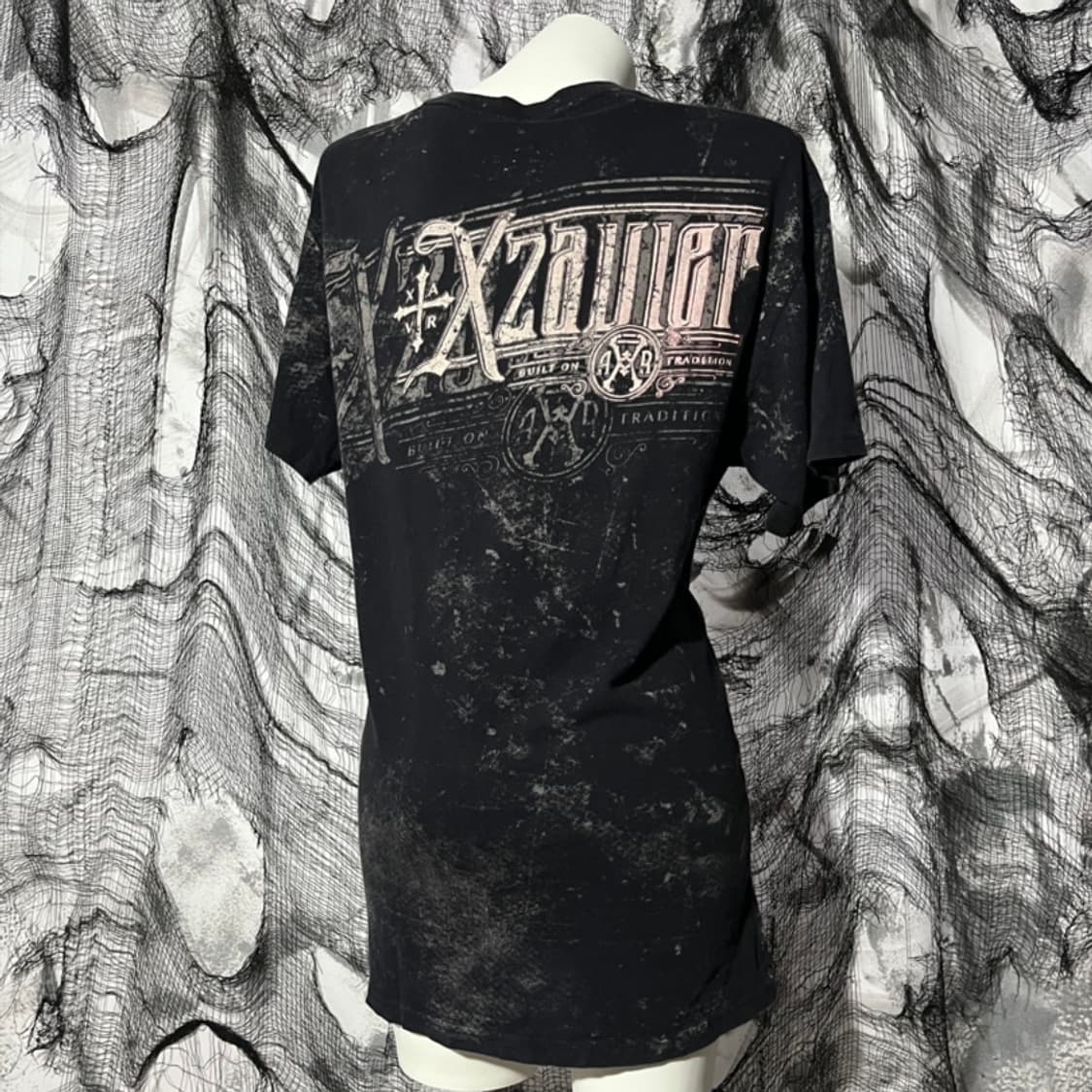 XZAVIER Punk skull Tattoo t-shirt 상품이미지5