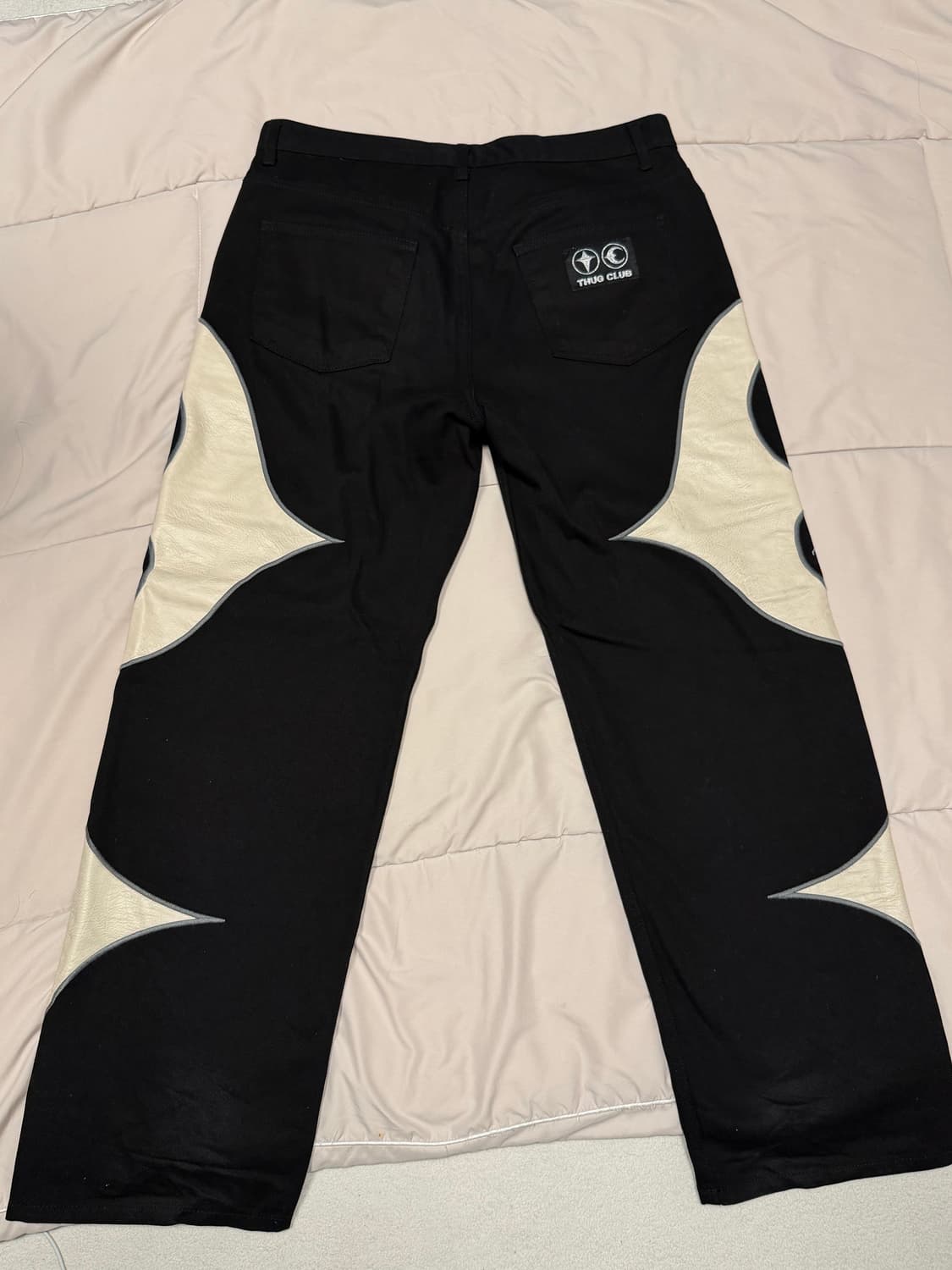 떠그클럽 TC 레더 빈티지 워싱 데님팬츠 상품이미지2