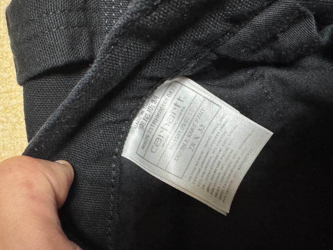 칼하트 더블니 블랙 팬츠 28,32 상품이미지7