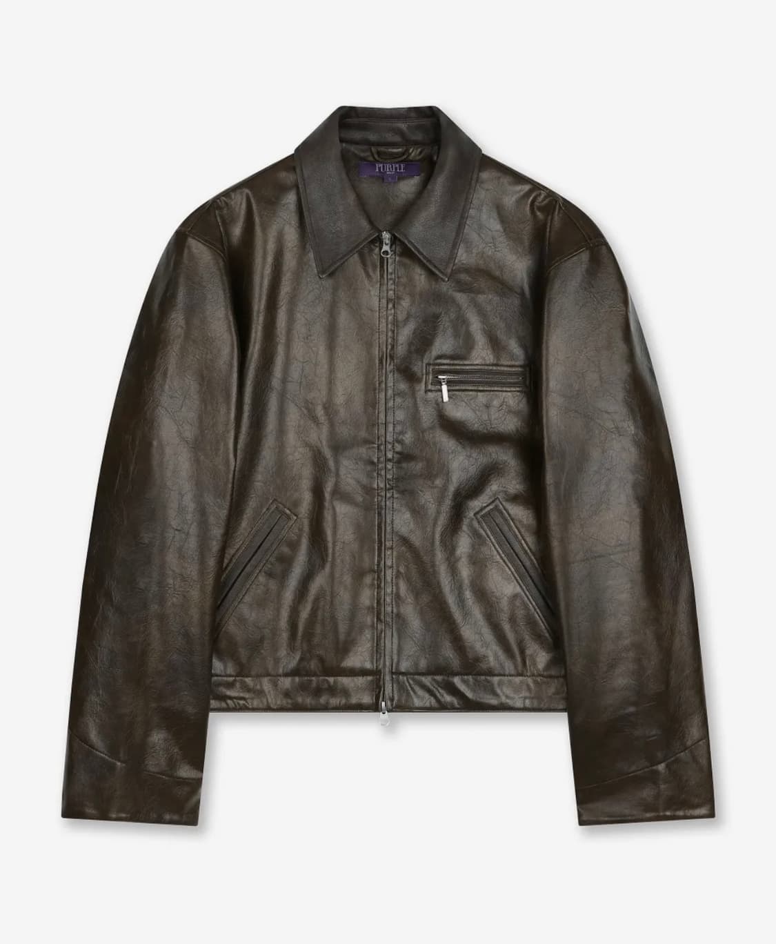 비슬로우 레더자켓 L 브라운 상품이미지1