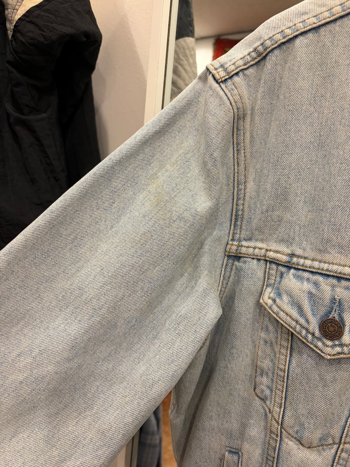 90s Levis 리바이스 70503 데님 트러커 자켓 상품이미지6