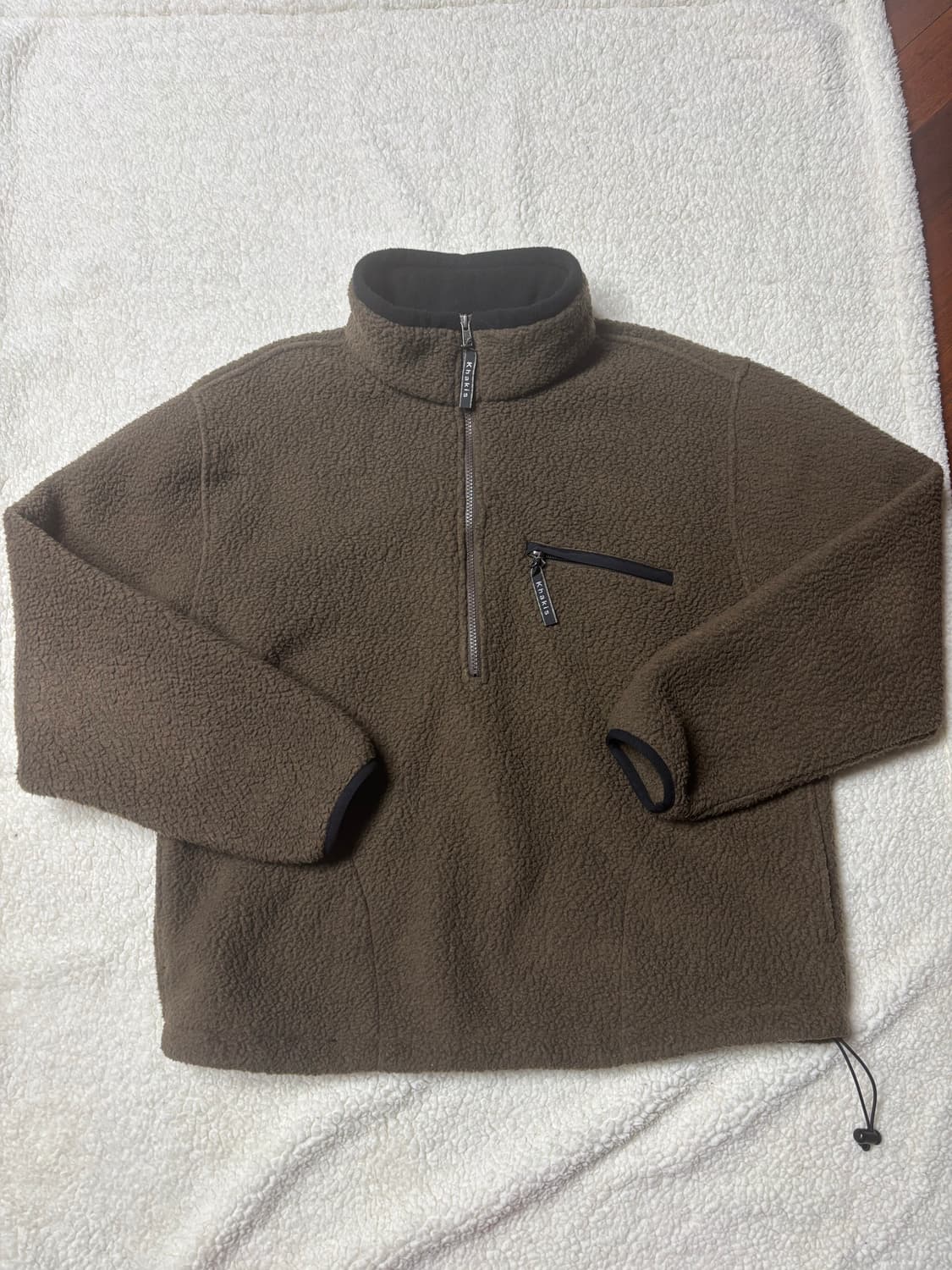 카키스 /  쉐르파 하프 집 풀오버 다크 브라운 / M 상품이미지2