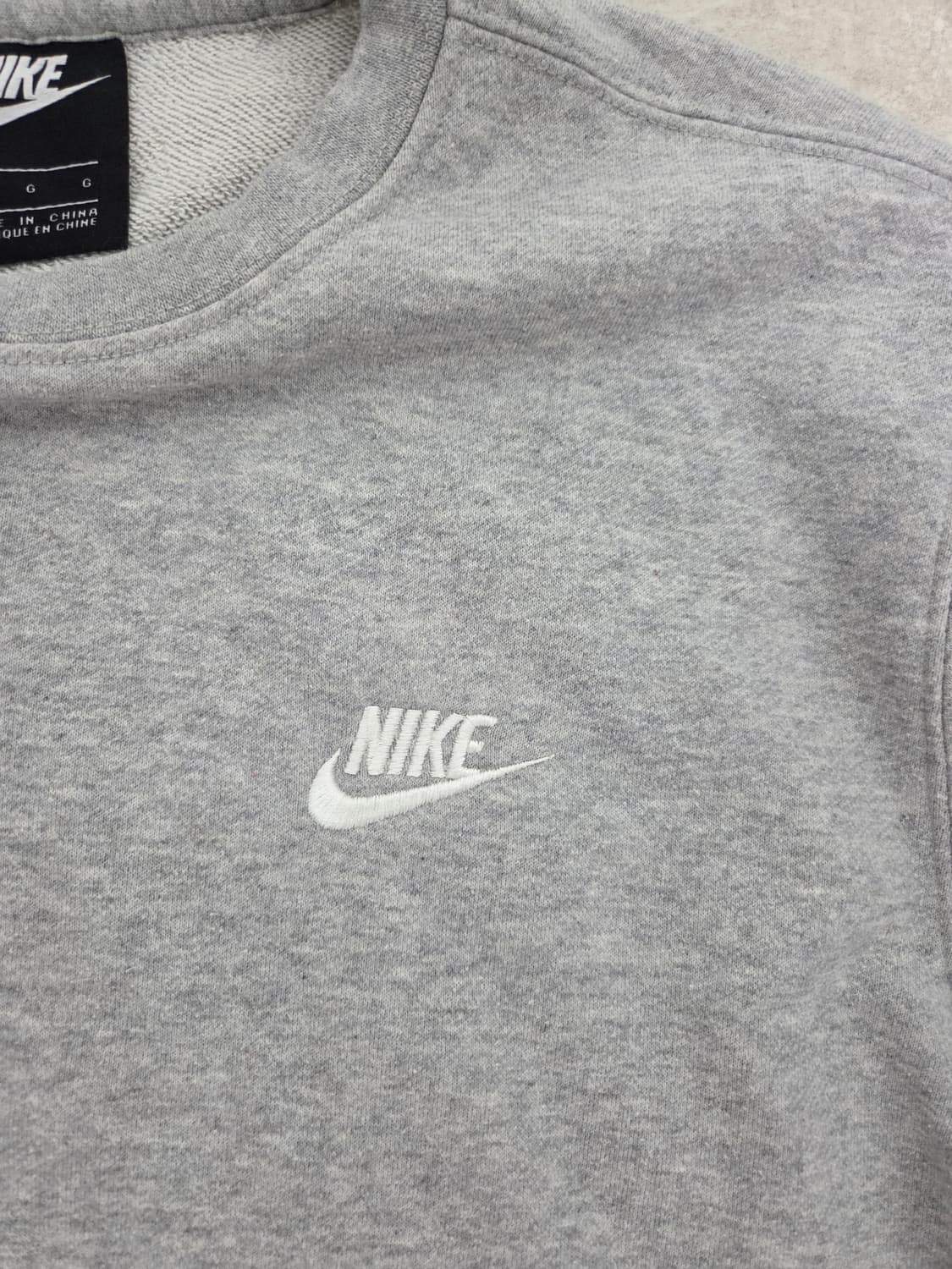 나이키(NIKE) 스포츠웨어 클럽 플리스 맨투맨 그레이 상품이미지3