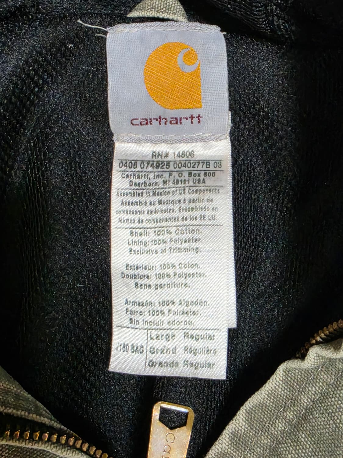 칼하트 J160 BAG 덕 액티브 자켓 상품이미지3