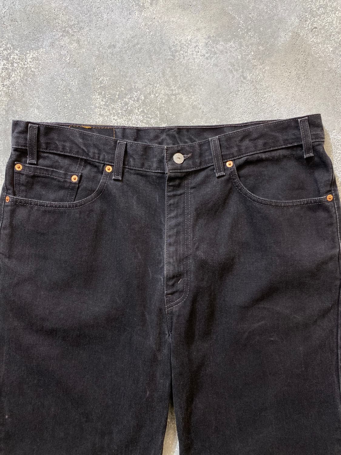 [36-37] 00s Levi's 550 리바이스 블랙 데님 쇼츠 상품이미지5