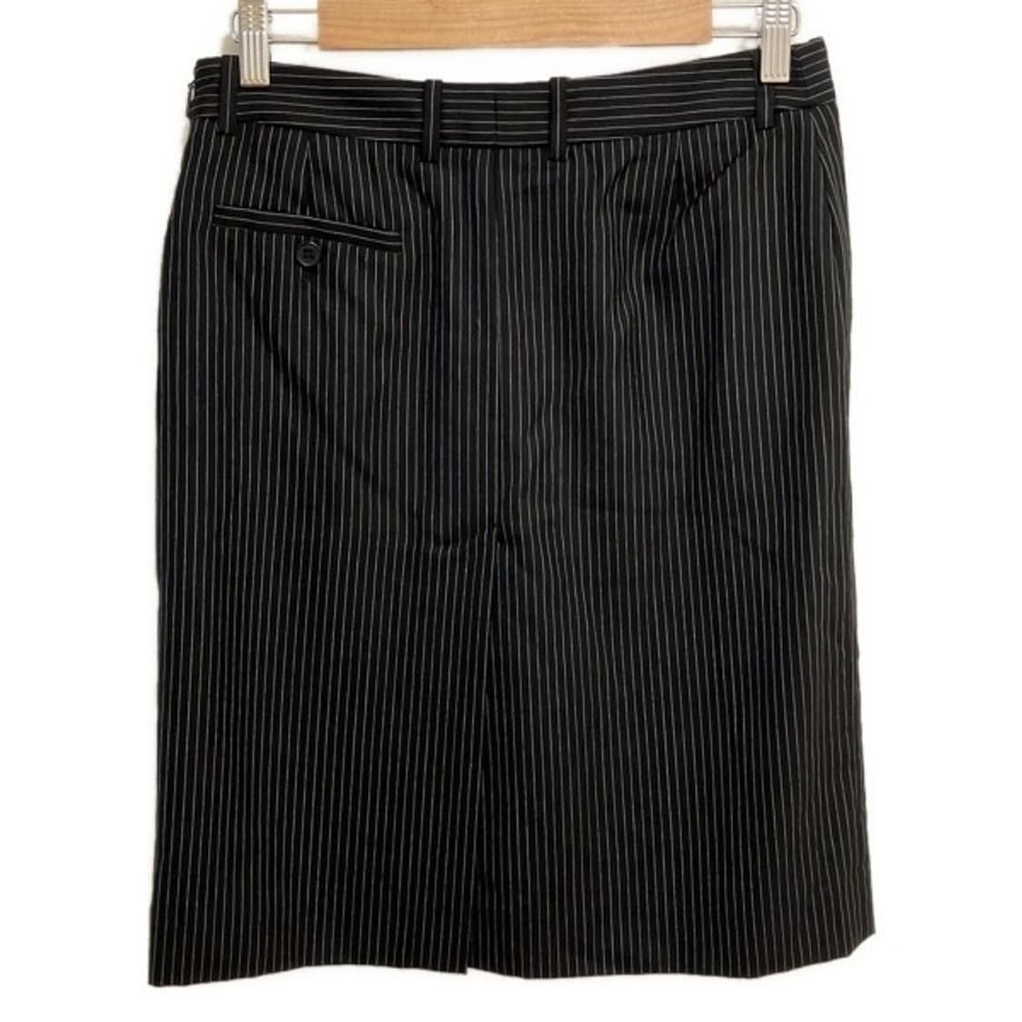 생로랑 핀스트라이프 미디 치마 상품이미지2