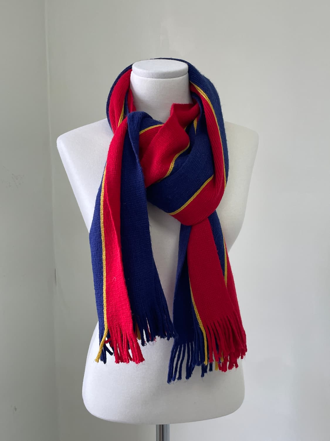 유럽빈티지 멀티 스트라이프 머플러  J04005 상품이미지1