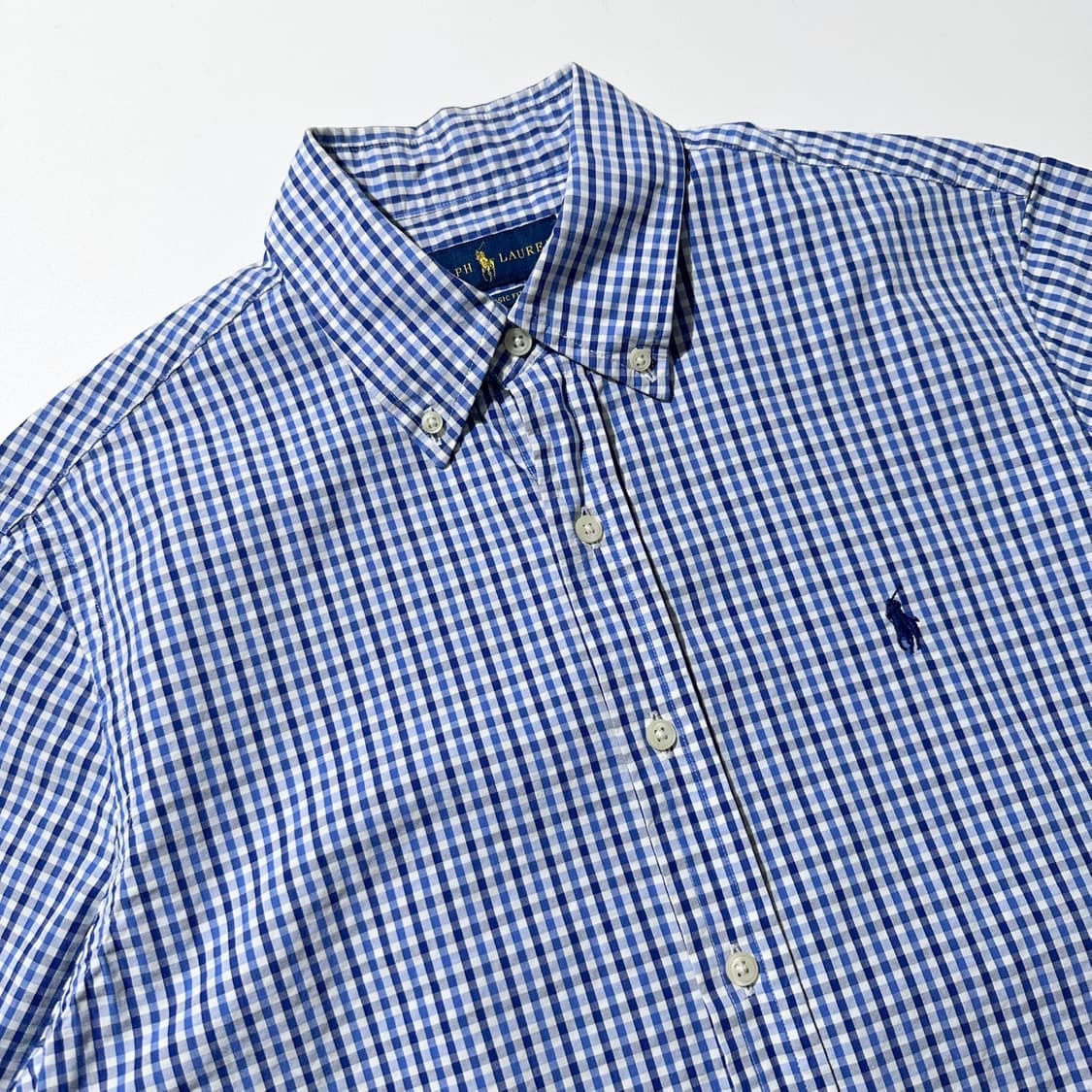 폴로 랄프로렌 시어서커 체크 반팔 셔츠 상품이미지3