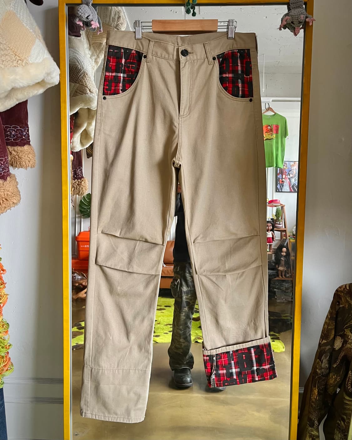 Japanese Vintage Check Docking Pants 상품이미지3