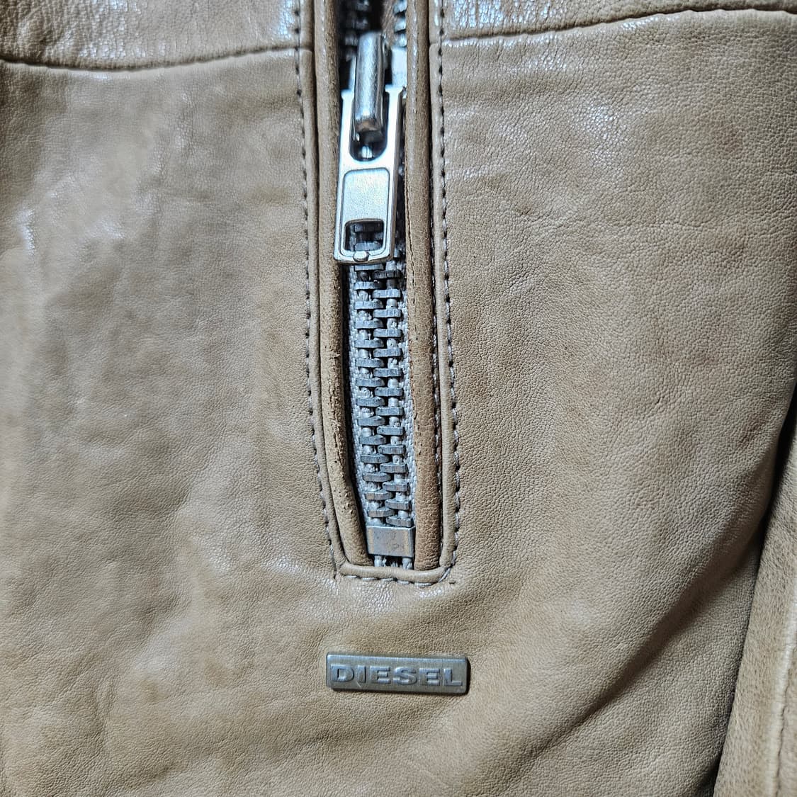 디젤 브라운 레더자켓 상품이미지6