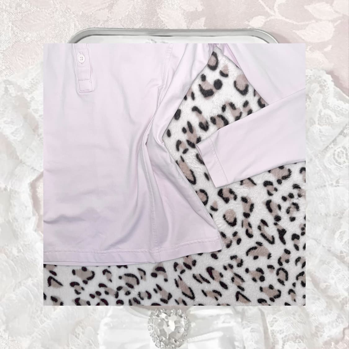 🎀갸루 딸기우유 연핑크 쫀쫀 카라티♡ 상품이미지3