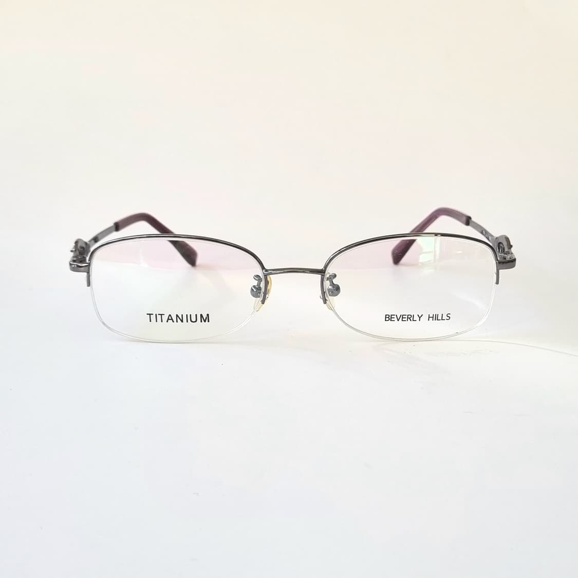 데드스탁 Beverly Hills 메이드 인 이태리 반무테 안경테 상품이미지2