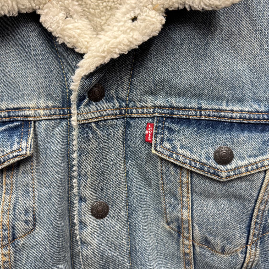 리바이스 타입 3 쉐르파 연청 데님 트러커 자켓 상품이미지5