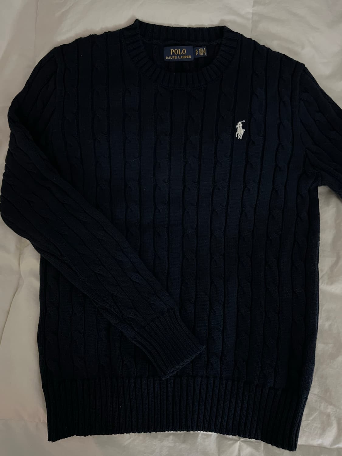 랄프로렌  정품!! 꽈배기 네이비 사이즈s 상품이미지1