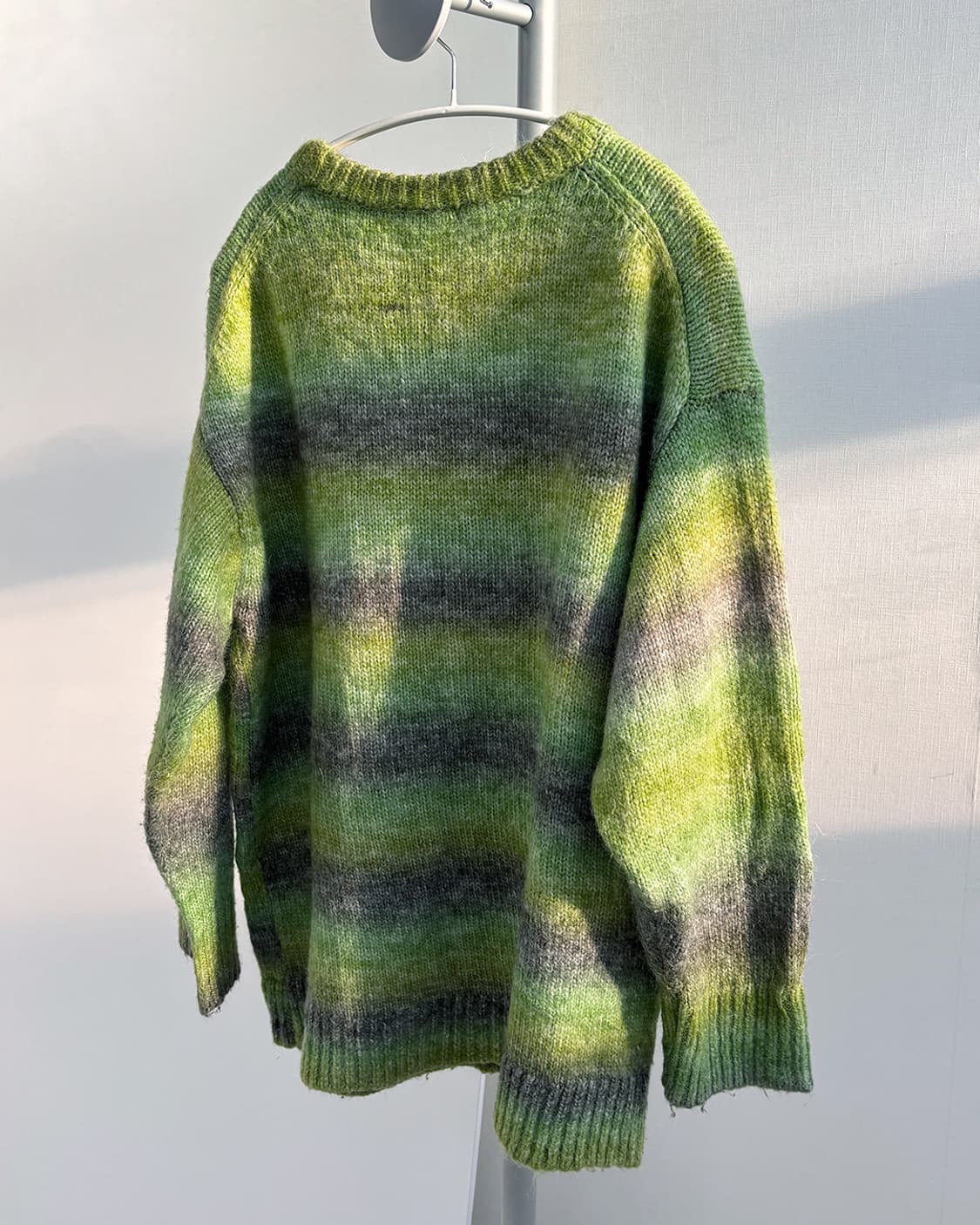 JEANASIS 그린 그라데이션 브러쉬 오버사이즈 풀오버 상품이미지6