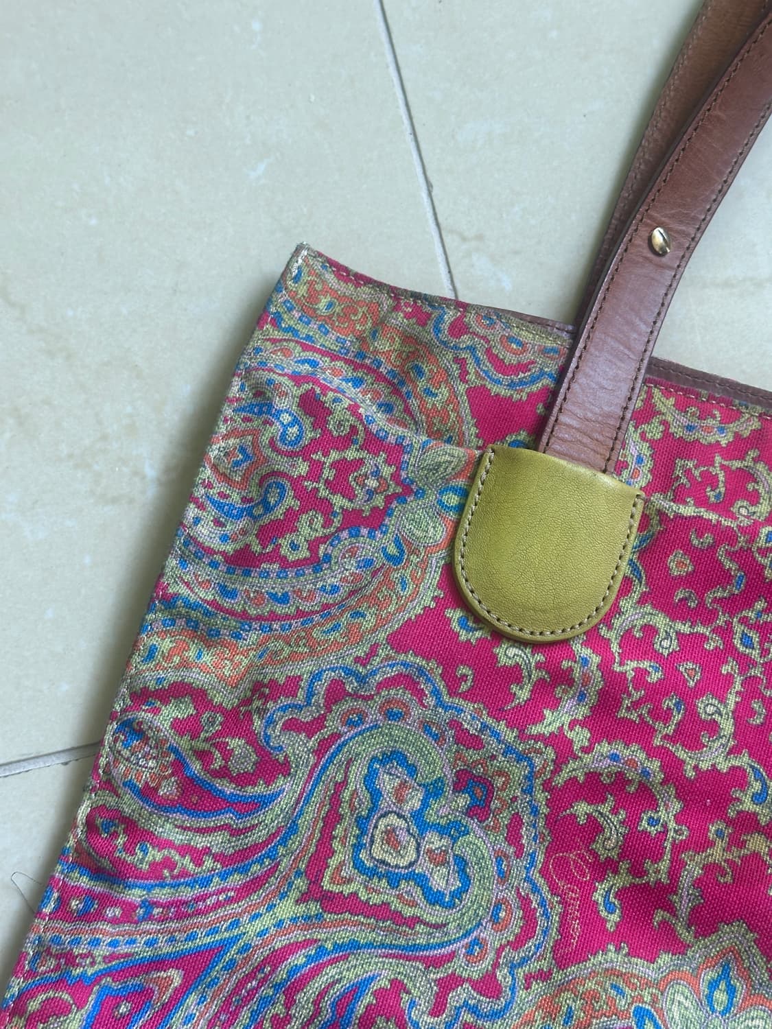 CARVEN paris paisley tote bag 상품이미지2