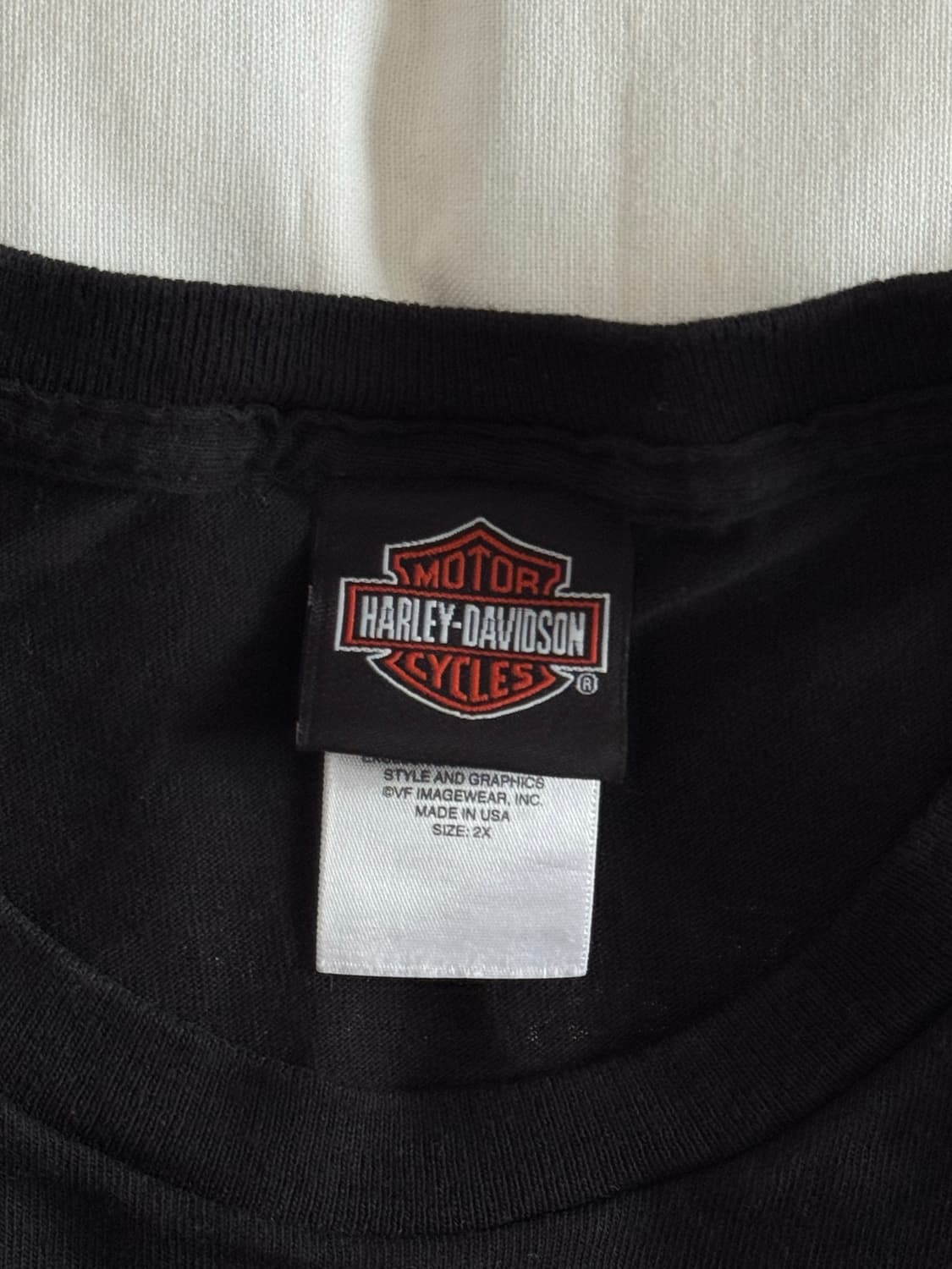 [XXL] 90s-00s 빈티지 할리데이비슨 flag 로고 티셔츠 상품이미지6