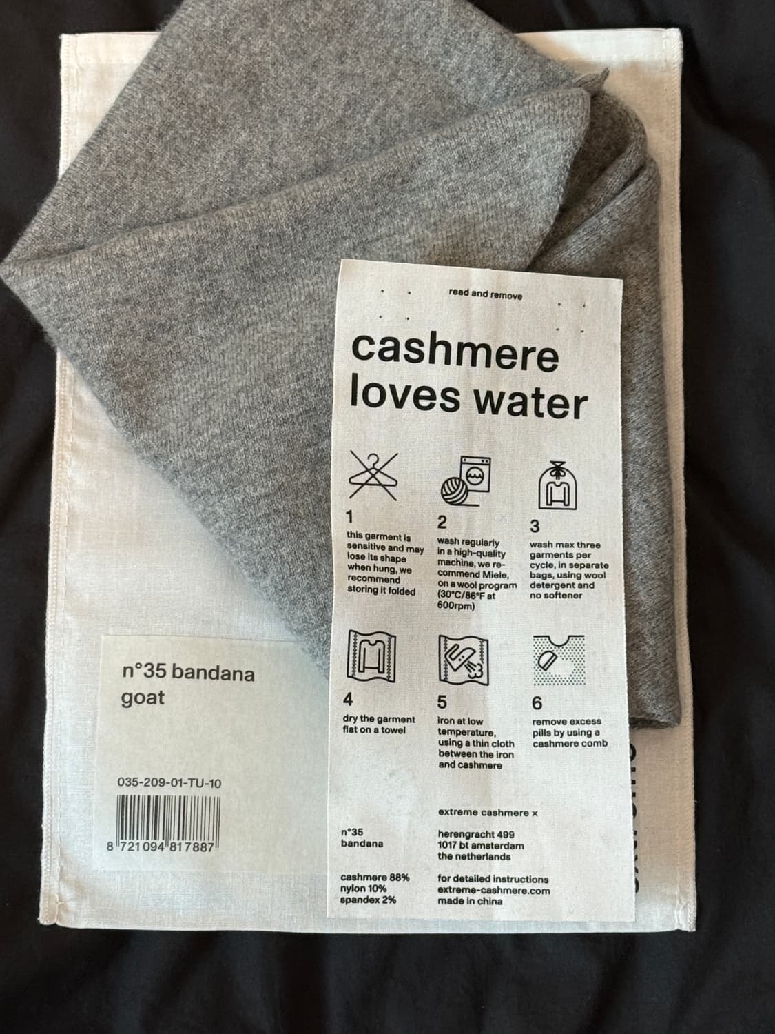 익스트림캐시미어 반다나 고트 goat 컬러 상품이미지1