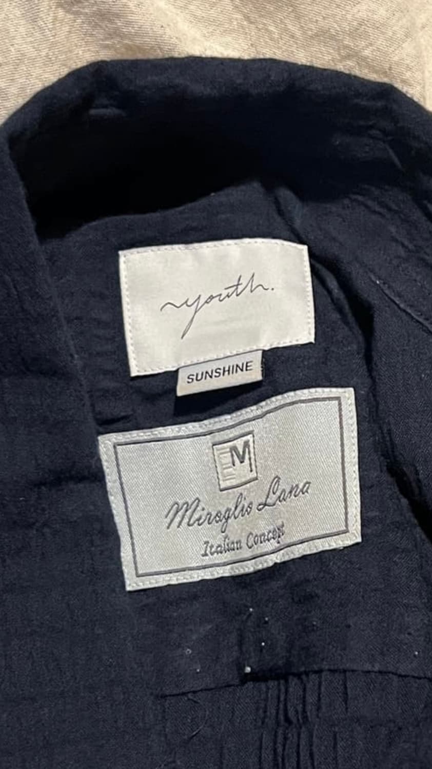 YOUTH 22SS Oversized Half Shirt (Navy) 상품이미지3