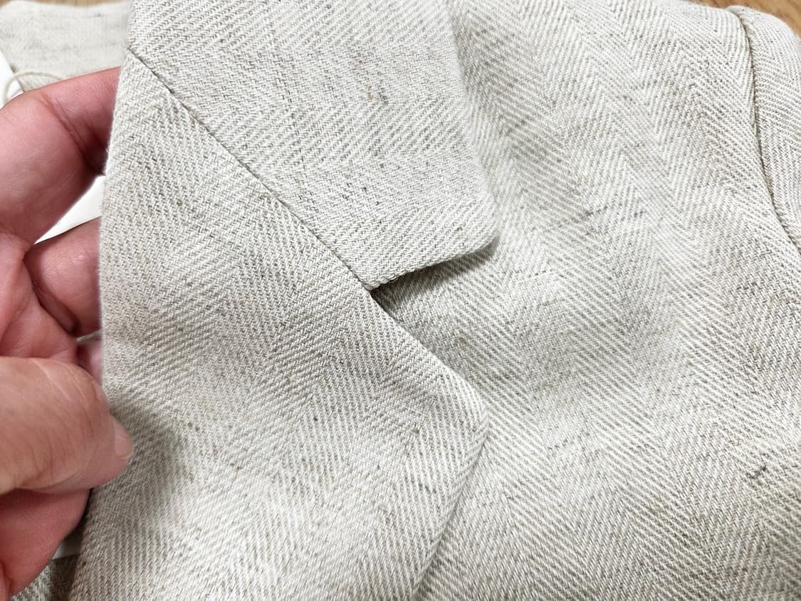 가내스라(ganaesra) 오디네르 헤링본 린넨자켓 프리사이즈 새상품 상품이미지5