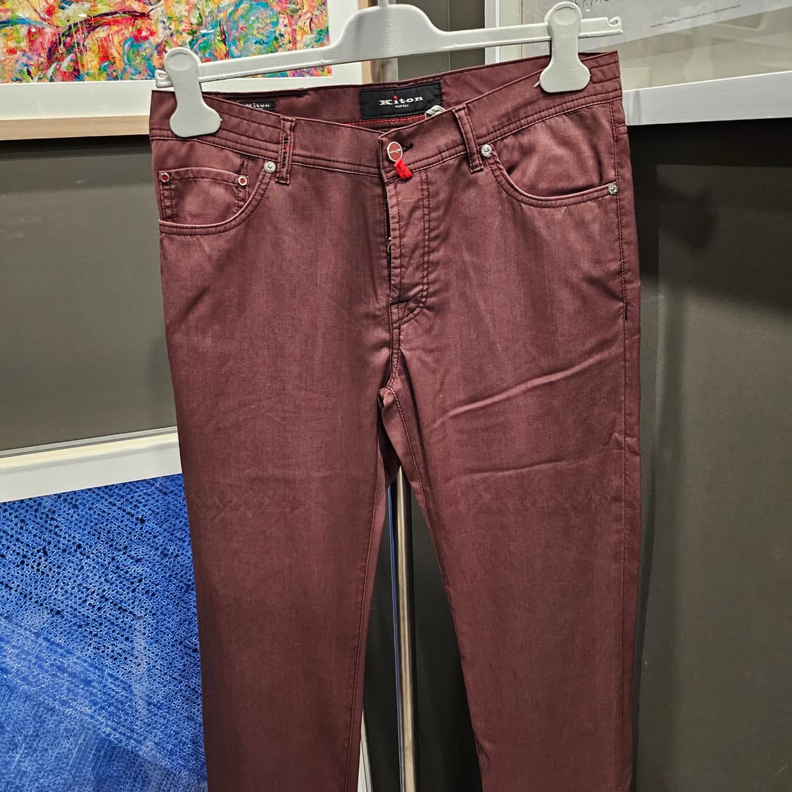 키톤 레드버튼 버건디 신상 팬츠(새상품) 상품이미지2