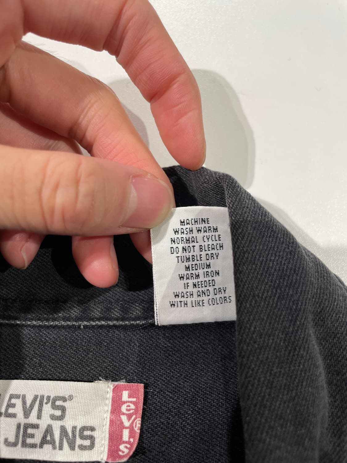 리바이스 레드탭 흑청 체스트 포켓 데님 셔츠 상품이미지8