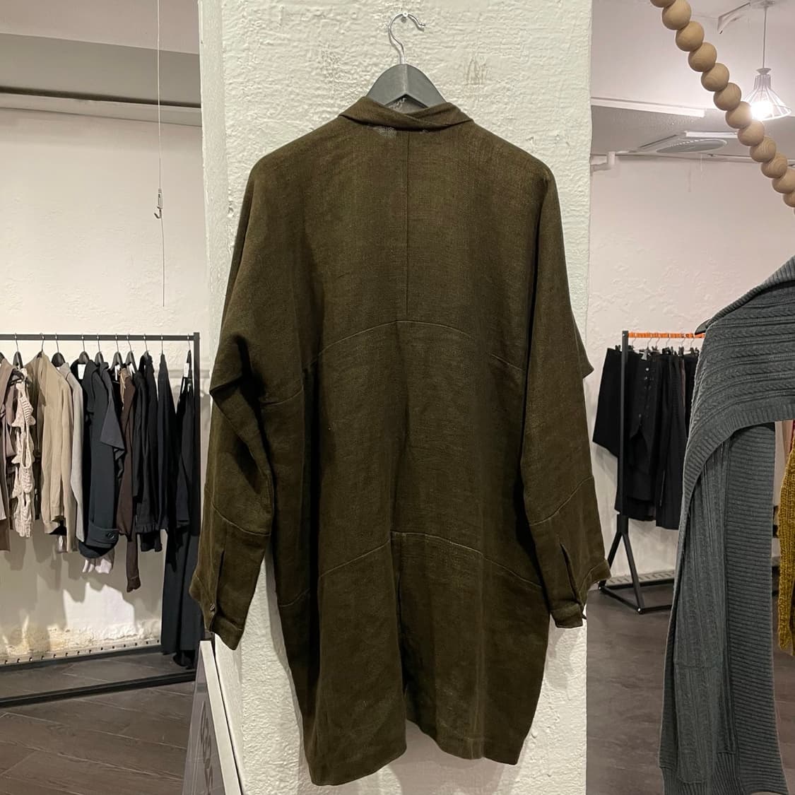 얀얀반에쉐 히든버튼 헴프 코트 상품이미지3