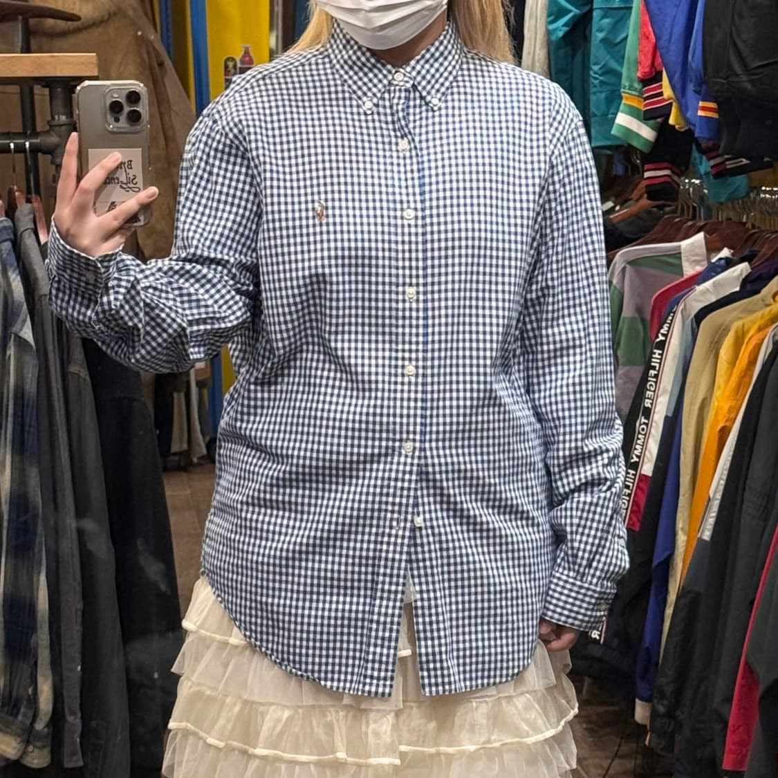 [HI] 폴로 랄프로렌 긴팔셔츠 체크 블루 상품이미지1