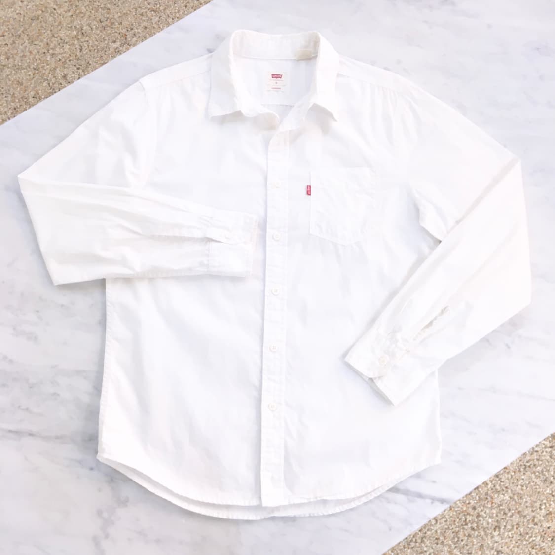 화이트 긴팔 면 셔츠/ 여성 프리사이즈 남자 100 상품이미지3