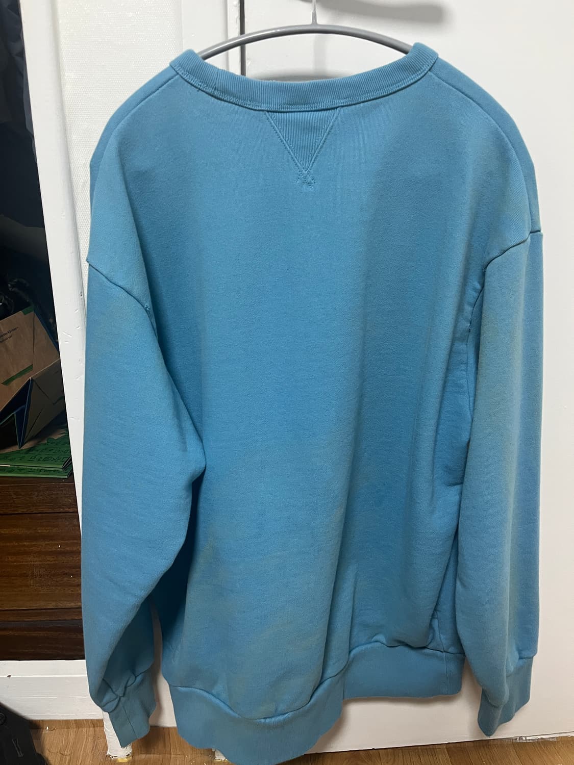 카키스 크루넥 블루 XL 상품이미지2