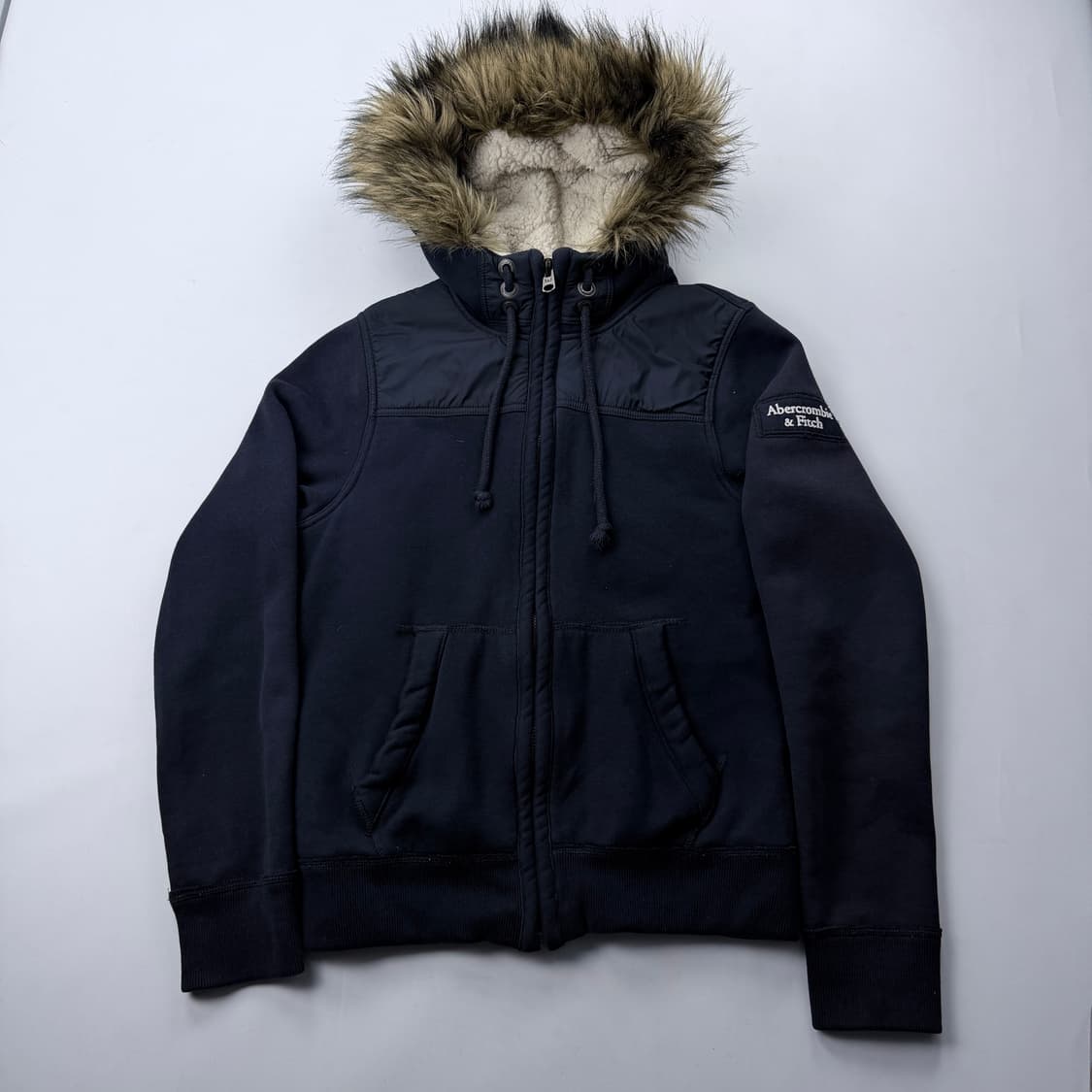 아베크롬비 빈티지 울프죠 퍼 후드집업 Y2K 상품이미지2