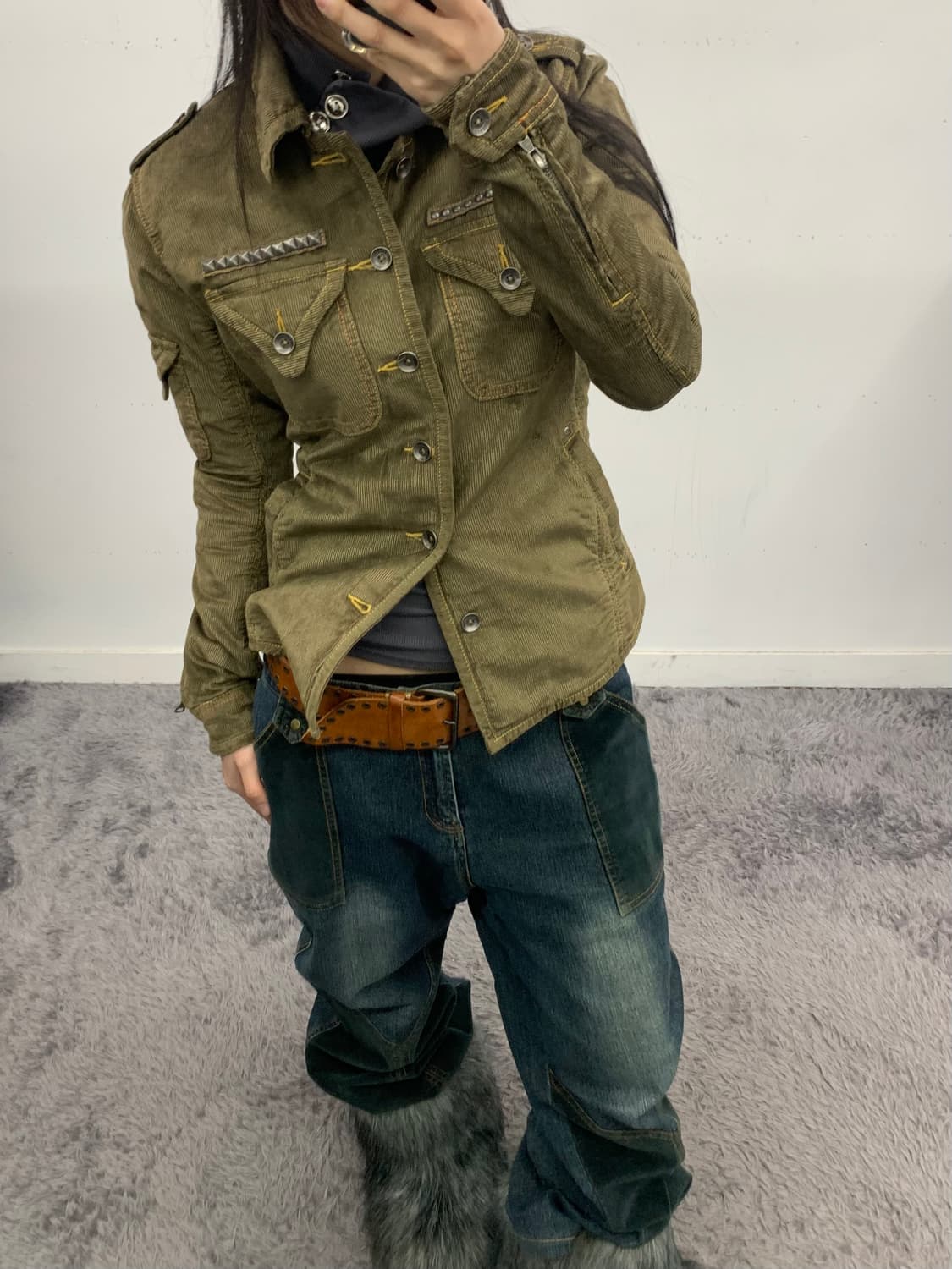 Parasuco 웨스턴 코듀로이 셔츠 상품이미지1