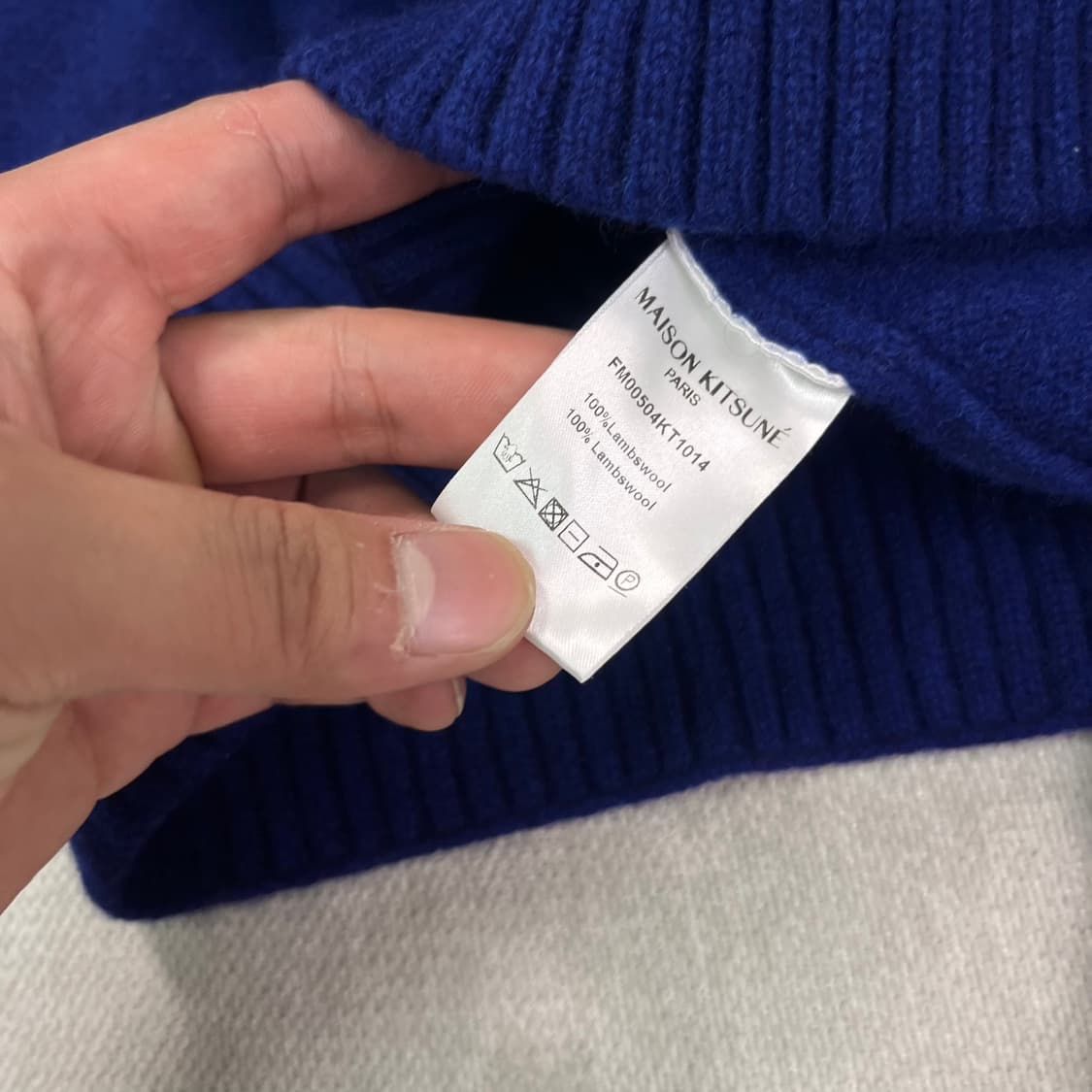 95 메종키츠네 폭스 램스울 가디건  상품이미지6