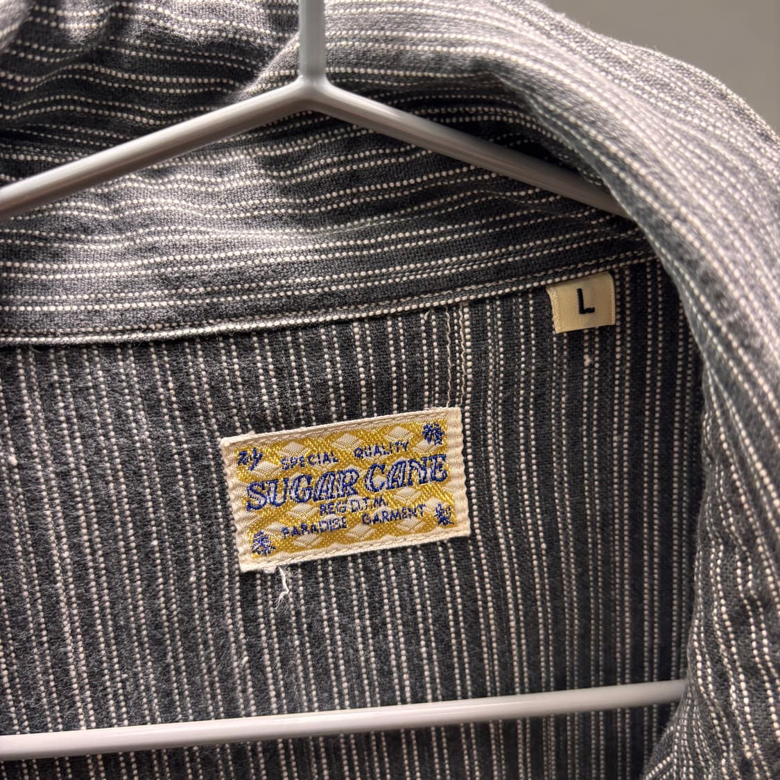 슈가케인 세로 스트라이프 워크셔츠 상품이미지2