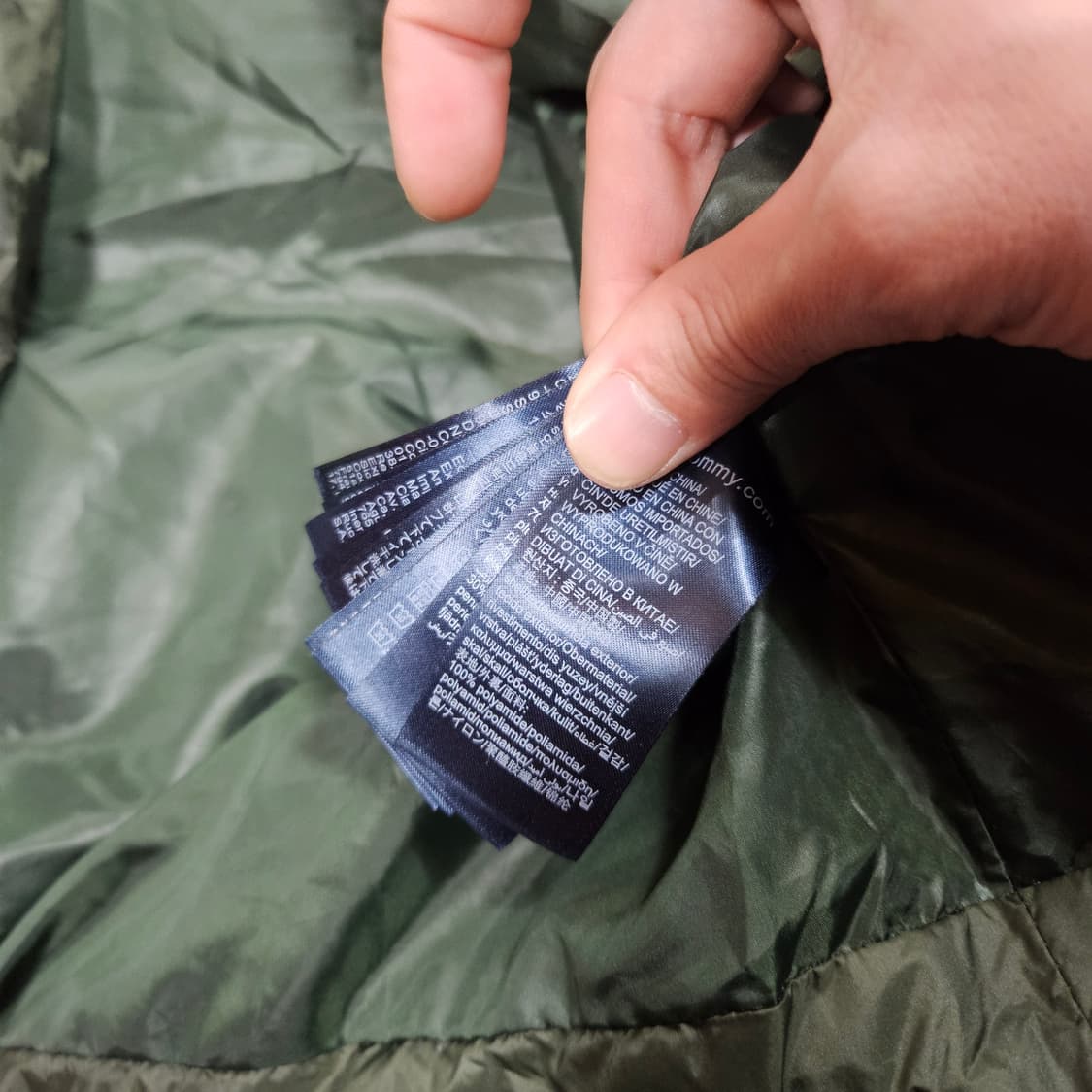 (미사용)타미진스 나일론 롱 후드 다운 패딩 코트 85size 상품이미지9