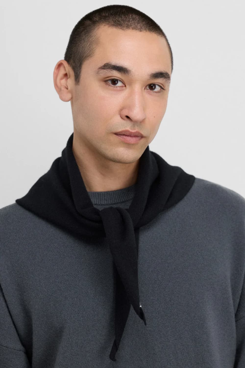 os) 익스트림 캐시미어 반다나 스카프 블랙 상품이미지5