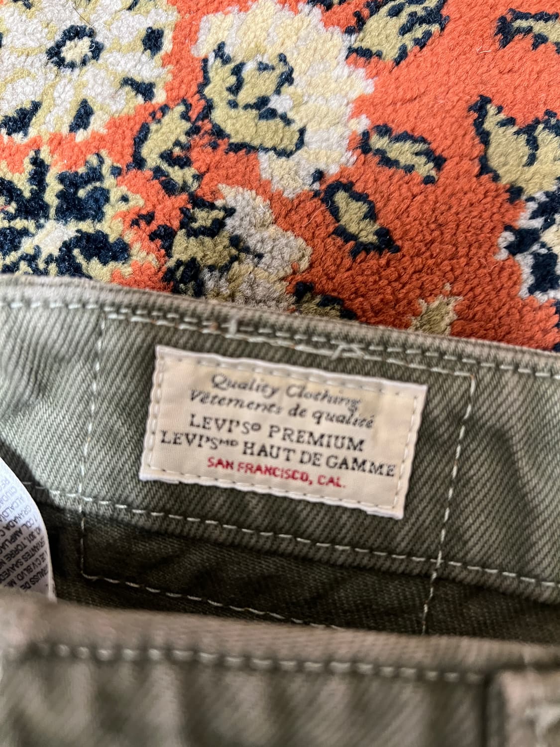 [36] 리바이스 프리미엄 Big E 퍼티그 팬츠 카키 상품이미지5