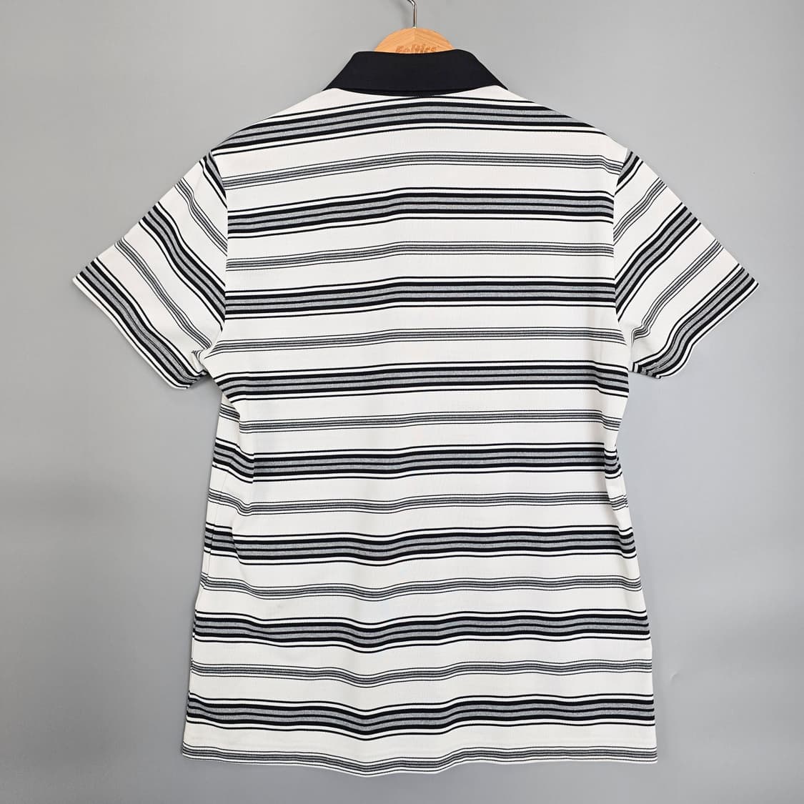 와이드앵글 W.ANGLE 스트라이프 골프 반팔 폴로티 100 상품이미지2