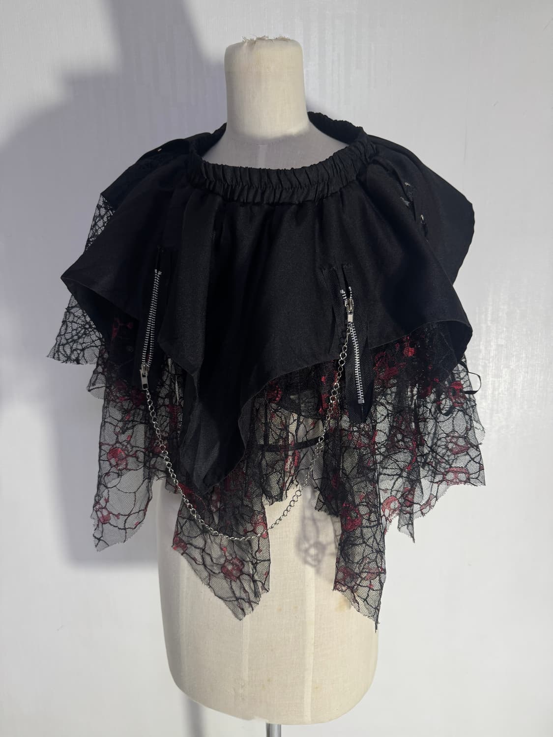 Acdc rag 스컬 스파이더웹 레이스 스커트 펑크 y2k 상품이미지1